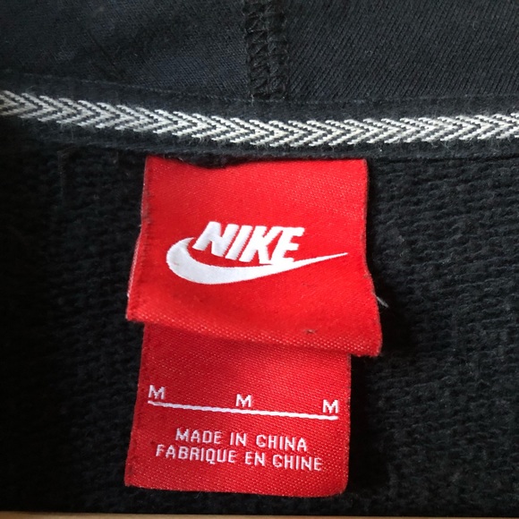 Nike funnel- neck metallic logo swoosh hoodie - Picture 2 of 2